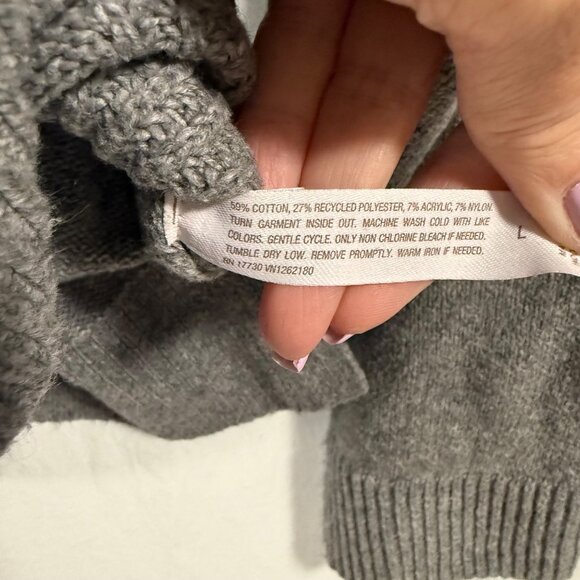 Auden Gray Sweater Size L - Picture 6 of 9